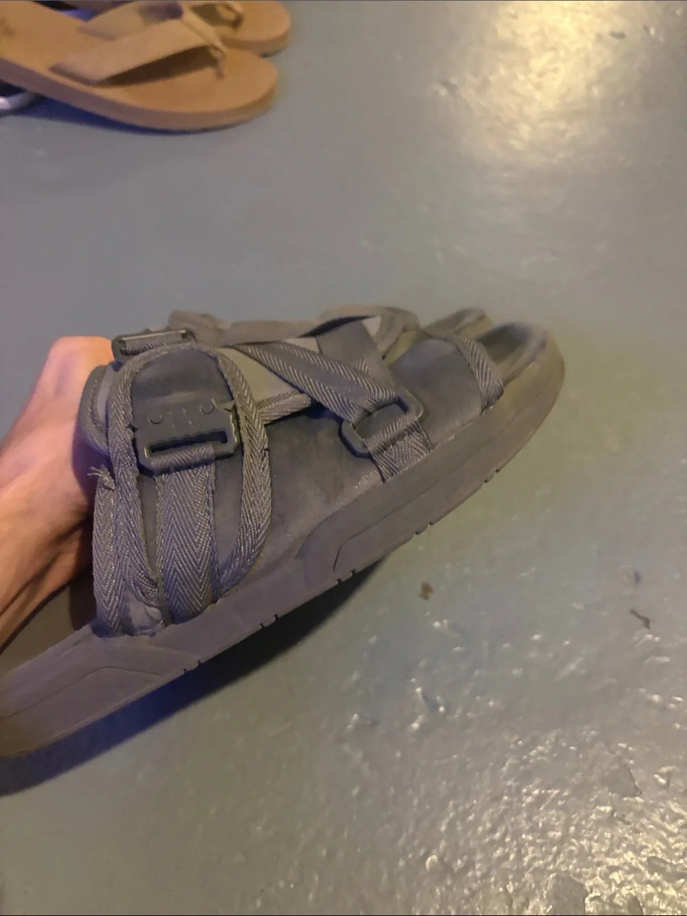 Men's Casual Slip-On Sandals in Gray